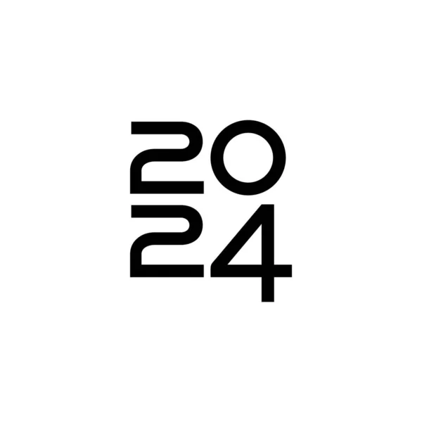 2024 Design Illustrazione Piatta Semplice Memorabile Accattivante Può Utilizzare Calendar — Vettoriale Stock