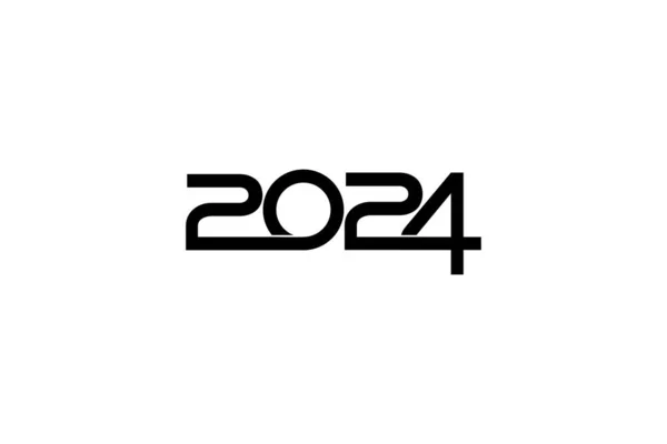 2024 Design Ilustrație Plană Simplă Memorabilă Atrăgătoare Poate Utilizată Pentru — Vector de stoc