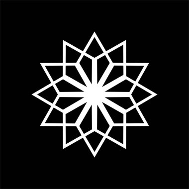 Yıldız Şekli Süslemesi, Sanatsal ve Hatırlanabilir, Logo Gramı, Sanat Dekorasyonu, Dekorasyonu, Dekorasyonu, Grafik Tasarım Elemanı veya Grafik Tasarım için kullanılabilir. Vektör İllüstrasyonu