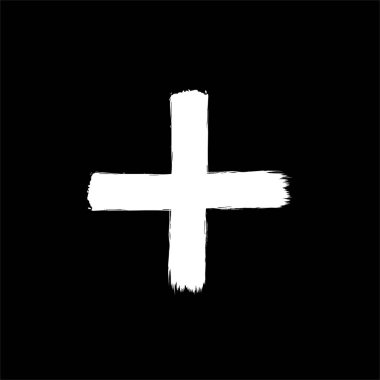 Boya Fırçası, Fırça Vuruşu, Soyut Artı şekli, Logo Gram, Sanat İllüstrasyonu, Mark veya Grafik Tasarım Elementi için kullanılabilir. Vektör İllüstrasyonu