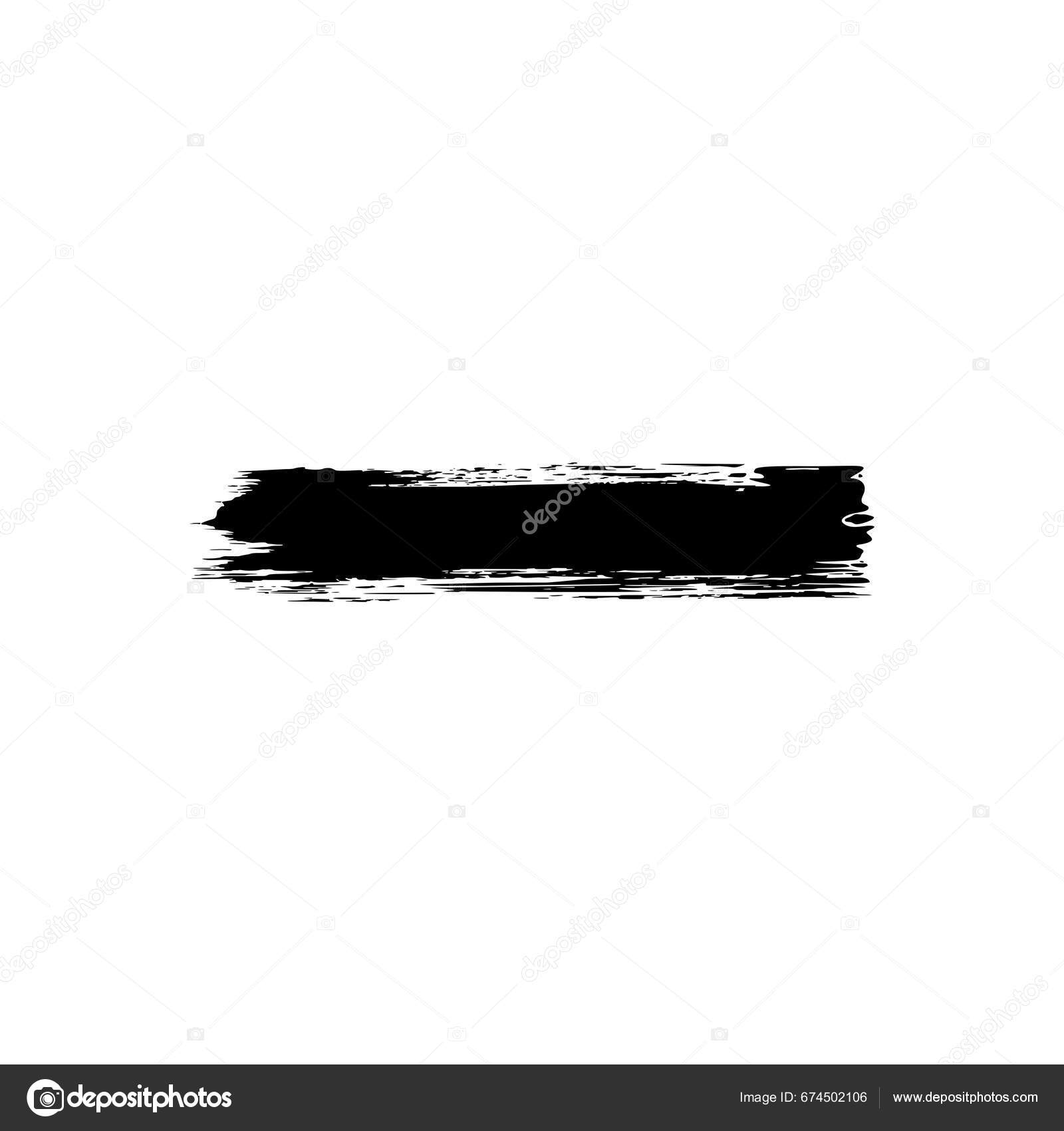 Paint Brush Brush Stroke Silhouette Can Use Template Lay Out Stock