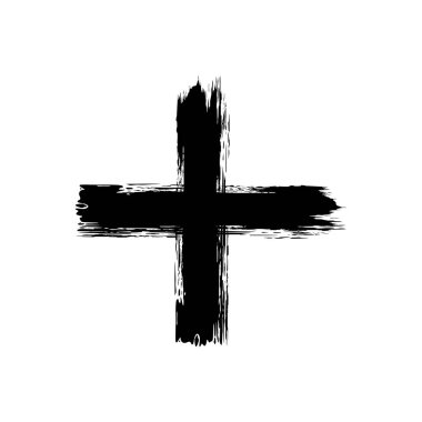 Boya Fırçası, Fırça Vuruşu, Soyut Artı şekli, Logo Gram, Sanat İllüstrasyonu, Mark veya Grafik Tasarım Elementi için kullanılabilir. Vektör İllüstrasyonu