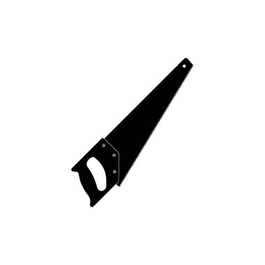 El Testere Silueti, Simge, Sembol, Sanat Illustration, Logo Gram, Pictogram, Apps, Web Sitesi veya Grafik Tasarım Elementi için kullanılabilir. Vektör İllüstrasyonu