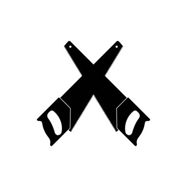 El Testere Silueti, Simge, Sembol, Sanat Illustration, Logo Gram, Pictogram, Apps, Web Sitesi veya Grafik Tasarım Elementi için kullanılabilir. Vektör İllüstrasyonu