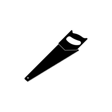 El Testere Silueti, Simge, Sembol, Sanat Illustration, Logo Gram, Pictogram, Apps, Web Sitesi veya Grafik Tasarım Elementi için kullanılabilir. Vektör İllüstrasyonu