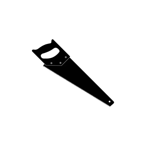 Kézi Saw Silhouette Használható Ikon Szimbólum Art Illustration Logo Gram — Stock Vector