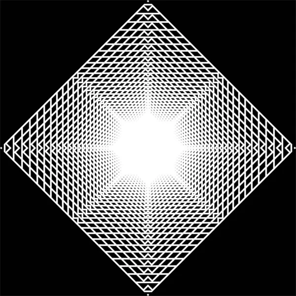 Kare Satır Bileşimi Nden Yaratılan Optik Llüzyon Görseli Arkaplan Dekorasyon — Stok Vektör