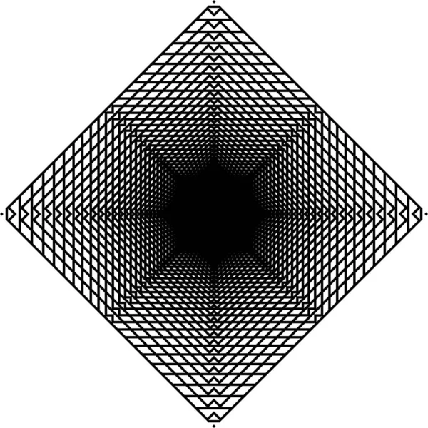 Visual Optical Illusion Created Square Lines Composition Kan Användas För — Stock vektor