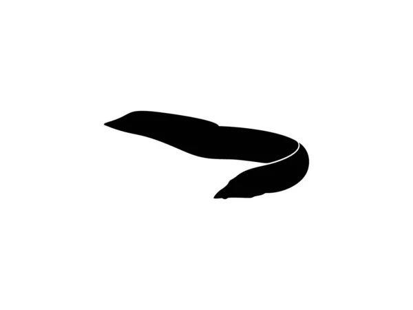 火鳗鱼 Mastacembelus Erythrotaenia 是一种相对较大的刺鳗鱼 可用于艺术创作 标识类型 象形文字 网站或平面设计元素 — 图库矢量图片