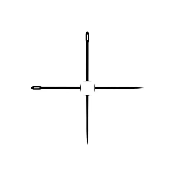 Needle Silhouette Használhatja Art Illustration Logo Gram Logo Type Pictogram — Stock Vector