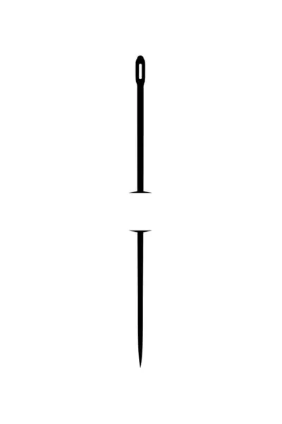 Needle Silhouette Használhatja Art Illustration Logo Gram Logo Type Pictogram — Stock Vector