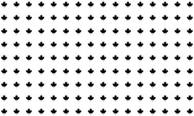 Maple Leaf Motifleri Deseni, dekorasyon, arkaplan, arkaplan, süs, duvar kağıdı, moda, tekstil, kumaş, ambalaj, kapak veya grafik tasarım unsurları için kullanılabilir. Vektör İllüstrasyonu 