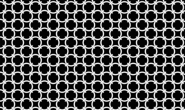 Bağlantı Çemberi Şekil Kalıbı Süsleme, Arkaplan veya Dekorasyon için kullanılabilir. Modern Çağdaş Desen Biçimi. Vektör İllüstrasyonu