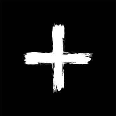 Boya Fırçası, Fırça Vuruşu, Soyut Artı şekli, Logo Gram, Sanat İllüstrasyonu, Mark veya Grafik Tasarım Elementi için kullanılabilir. Vektör İllüstrasyonu