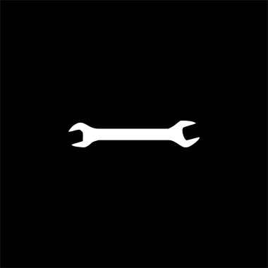 Wrench Silhouette, Düz Stil, Pictogram, Apps, Website, Logo Gram, Art Illustration veya Grafik Tasarım Elemanı için kullanılabilir. Vektör İllüstrasyonu