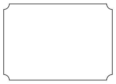 Basit Çizgi Dikdörtgeni ve Dikdörtgen Şekli, Basit Çerçeve, Metin, Tırnak, Kopyalama Alanı veya Grafik Tasarım Elemanı için kullanılabilir. Vektör İllüstrasyonu