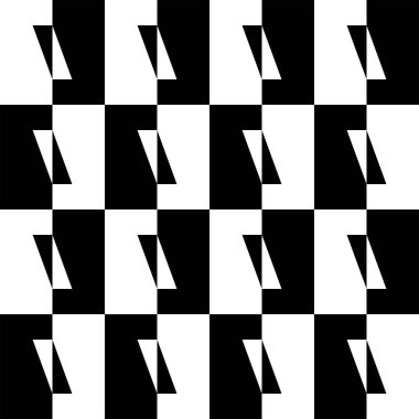 Parallelogram Shape in Contrast Color, Black White, can use for Wallpaper, Cover, Decoration, Ornate, Ornament, Background, Wrapping, Fabric, Textile, Fashion, Tile, Carpet Pattern, etc. Vector  clipart