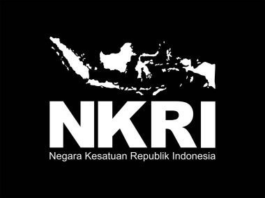 NKRI, Negara Kesatuan Republik Indonesia, Indonesia Map, can use for App, Art Illustration, Website, Pictogram, Infographic, Poster, Banner, Background or Graphic Design Element. Vector Illustrationon