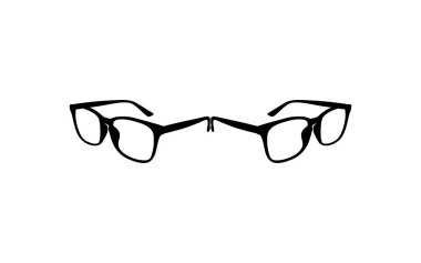 Göz Gözlüğü Silueti, Yan Görünüm, Düz Stil, Piktogram, Logo Gram, Apps, Art Illustration, Avatar Profil Resmi için Şablon, Web Sitesi veya Grafik Tasarım Elemanı için kullanılabilir. Vektör İllüstrasyonu