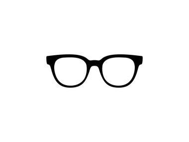 Piktogram, Logo Gram, Apps, Art Illustration, Profile Image, Web Sitesi veya Grafik Tasarım Elemanı için Göz Gözlüğü, Ön Görünüm, Düz Stil kullanılabilir. Vektör İllüstrasyonu