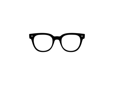 Piktogram, Logo Gram, Apps, Art Illustration, Profile Image, Web Sitesi veya Grafik Tasarım Elemanı için Göz Gözlüğü, Ön Görünüm, Düz Stil kullanılabilir. Vektör İllüstrasyonu