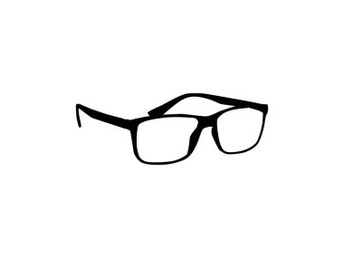 Göz Gözlüğü Silueti, Yan Görünüm, Düz Stil, Piktogram, Logo Gram, Apps, Art Illustration, Avatar Profil Resmi için Şablon, Web Sitesi veya Grafik Tasarım Elemanı için kullanılabilir. Vektör İllüstrasyonu