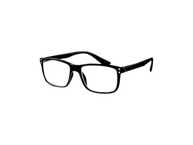 Göz Gözlüğü Silueti, Yan Görünüm, Düz Stil, Piktogram, Logo Gram, Apps, Art Illustration, Avatar Profil Resmi için Şablon, Web Sitesi veya Grafik Tasarım Elemanı için kullanılabilir. Vektör İllüstrasyonu