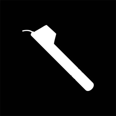 'Canting' Silhouette, Canting Endonezya 'daki batik-yapım sürecinde, daha doğrusu' batik tulis 'veya el yapımı batik için kullanılan kalem benzeri bir araçtır. Batik Endonezyalı. Vektör İllüstrasyonu