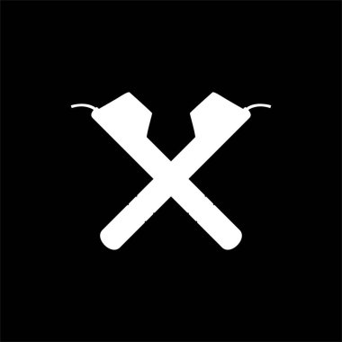 'Canting' Silhouette, Canting Endonezya 'daki batik-yapım sürecinde, daha doğrusu' batik tulis 'veya el yapımı batik için kullanılan kalem benzeri bir araçtır. Batik Endonezyalı. Vektör İllüstrasyonu