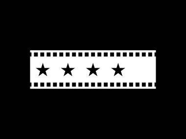 Film şeridi siluetindeki 5 (5) yıldız işaretinin görüntüsü. Film ya da Film İncelemesi, Pictogram, Apps, Website ya da Grafik Tasarım Elemanı için Simge Beğeni Beğeni. Beğeni 4, Yıldız. Vektör İllüstrasyonu