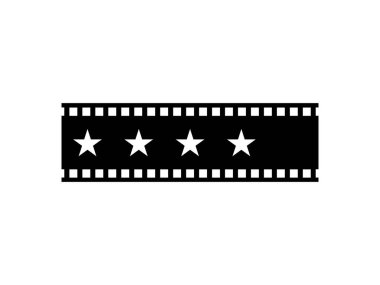 Film şeridi siluetindeki 5 (5) yıldız işaretinin görüntüsü. Film ya da Film İncelemesi, Pictogram, Apps, Website ya da Grafik Tasarım Elemanı için Simge Beğeni Beğeni. Beğeni 4 Yıldız. Vektör İllüstrasyonu
