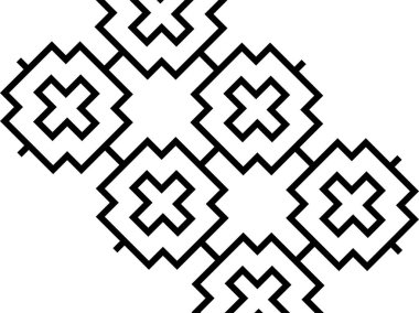 Çağdaş Motif Deseni, Dekorasyon, Duvar Kağıdı, Halı, Ambalaj, Moda, Yatak Örtüsü, Kumaş, Döşeme, Arkaplan vs. için kullanılabilir. Vektör İllüstrasyonu