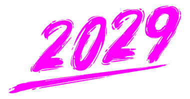 2029 Design Illustration, artistik, düz, basit, unutulmaz ve göz alıcı, Takvim Tasarımı, Web sitesi, Haberler, İçerik, Infographic veya Grafik Tasarım Elementi için kullanılabilir. PNG Biçimi