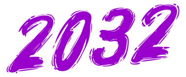 2032 Design Illustration, artistik, düz, basit, unutulmaz ve göz alıcı, Takvim Tasarımı, Web sitesi, Haberler, İçerik, Infographic veya Grafik Tasarım Elementi için kullanılabilir. PNG Biçimi