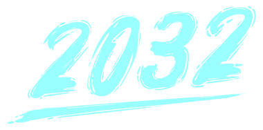 2032 Design Illustration, artistik, düz, basit, unutulmaz ve göz alıcı, Takvim Tasarımı, Web sitesi, Haberler, İçerik, Infographic veya Grafik Tasarım Elementi için kullanılabilir. PNG Biçimi