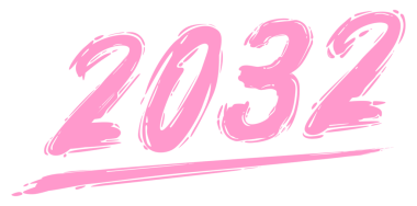 2032 Design Illustration, artistik, düz, basit, unutulmaz ve göz alıcı, Takvim Tasarımı, Web sitesi, Haberler, İçerik, Infographic veya Grafik Tasarım Elementi için kullanılabilir. PNG Biçimi