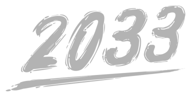 2033 Design Illustration, artistik, düz, basit, unutulmaz ve göz alıcı, Takvim Tasarımı, Web sitesi, Haberler, İçerik, Infographic veya Grafik Tasarım Elementi için kullanılabilir. PNG Biçimi