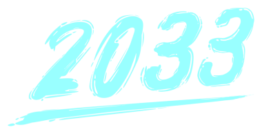 2033 Design Illustration, artistik, düz, basit, unutulmaz ve göz alıcı, Takvim Tasarımı, Web sitesi, Haberler, İçerik, Infographic veya Grafik Tasarım Elementi için kullanılabilir. PNG Biçimi