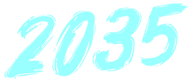 2035 Tasarım Illustration, artistik, düz, basit, akılda kalıcı ve göz alıcı, Takvim Tasarımı, Web Sitesi, Haberler, İçerik, Infographic veya Grafik Tasarım Elementi için kullanılabilir. PNG Biçimi