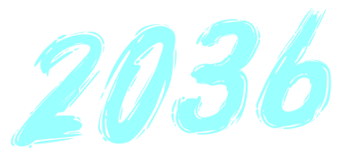 2036 Design Illustration, artistik, düz, basit, unutulmaz ve göz alıcı, Takvim Tasarımı, Website, News, Content, Infographic veya Graphic Design Element için kullanılabilir. PNG Biçimi