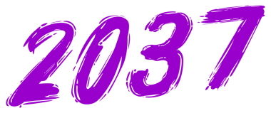 2037 Design Illustration, artistik, düz, basit, unutulmaz ve göz alıcı takvim tasarımı, web sitesi, News, Content, Infographic veya Graphic Design Element için kullanılabilir. PNG Biçimi