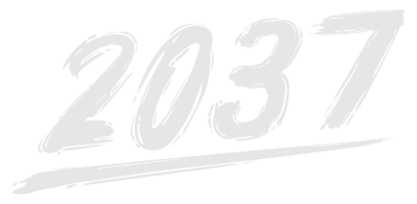 2037 Design Illustration, artistik, düz, basit, unutulmaz ve göz alıcı takvim tasarımı, web sitesi, News, Content, Infographic veya Graphic Design Element için kullanılabilir. PNG Biçimi