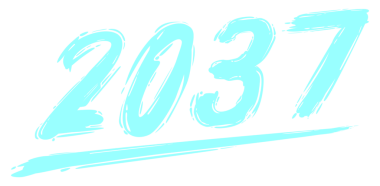 2037 Design Illustration, artistik, düz, basit, unutulmaz ve göz alıcı takvim tasarımı, web sitesi, News, Content, Infographic veya Graphic Design Element için kullanılabilir. PNG Biçimi