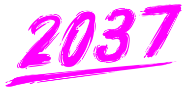 2037 Design Illustration, artistik, düz, basit, unutulmaz ve göz alıcı takvim tasarımı, web sitesi, News, Content, Infographic veya Graphic Design Element için kullanılabilir. PNG Biçimi