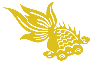 Altın Balığın Silueti, Oriental Style, Süsleme, Dekorasyon, Logo Gram, Pictogram veya Grafik Tasarım Elementi için kullanılabilir. PNG Biçimi