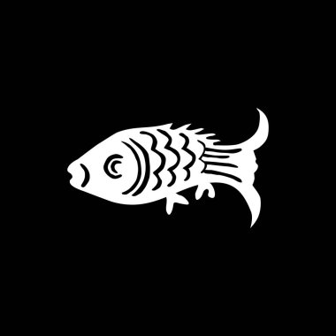 Altın Balığın Silueti, Oriental Style, Süsleme, Dekorasyon, Logo Gram, Pictogram veya Grafik Tasarım Elementi için kullanılabilir. Vektör İllüstrasyonu