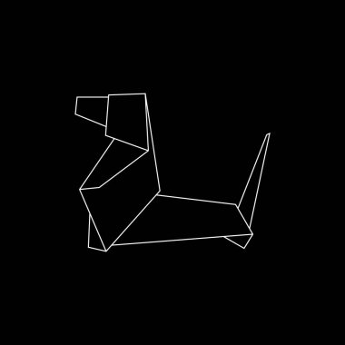 Köpek Çokgen Çizgileri, Logo, Pictogram, Hayvan Figürü, Web Sitesi, Uygulamalar veya Grafik Tasarım Elemanı için kullanılabilir. Vektör İllüstrasyonu
