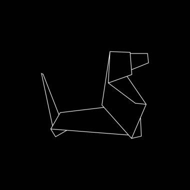 Köpek Çokgen Çizgileri, Logo, Pictogram, Hayvan Figürü, Web Sitesi, Uygulamalar veya Grafik Tasarım Elemanı için kullanılabilir. Vektör İllüstrasyonu
