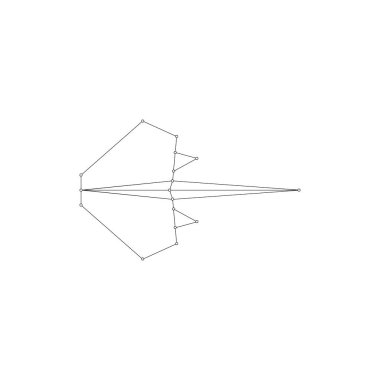 Stingray Fish Polygonal Lines, Logo, Pictogram, Sucul Hayvan Figürü, Website, Apps veya Grafik Tasarım Elemanı için kullanılabilir. Vektör İllüstrasyonu