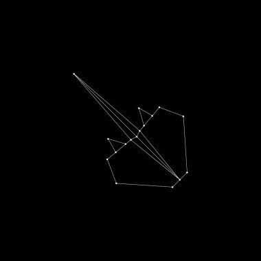 Stingray Fish Polygonal Lines, Logo, Pictogram, Sucul Hayvan Figürü, Website, Apps veya Grafik Tasarım Elemanı için kullanılabilir. Vektör İllüstrasyonu